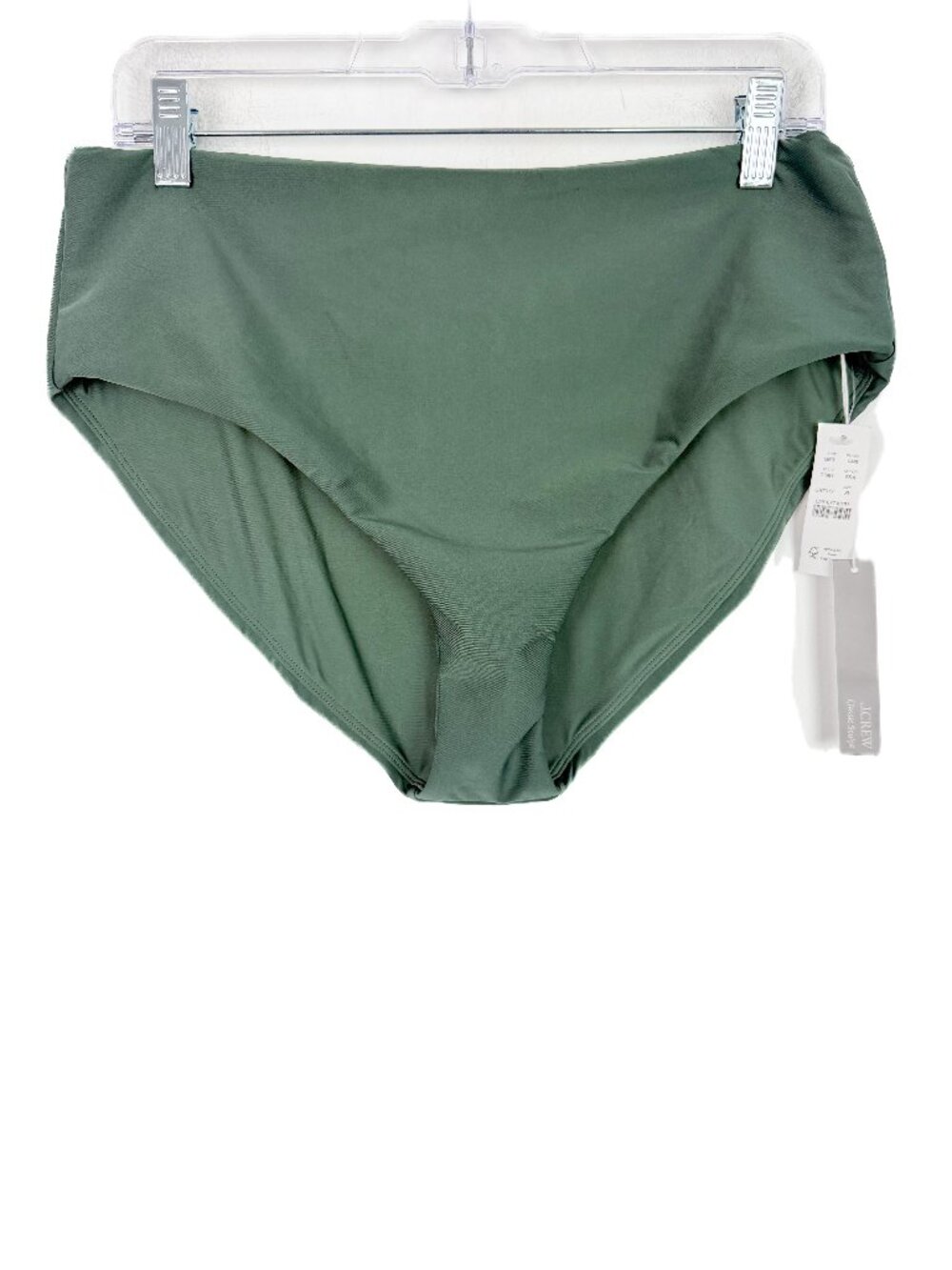 NWT J. Crew Hallie Bikini Bottom in Classic Sculpt Simply Sage Green Size XL NEW - Picture 2 of 8